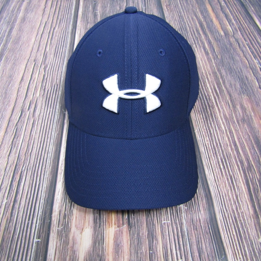 Under Armour NWT Mens‎ Hat Blitzing 3.0 Medium/Large Blue Fitted Golf Athletic